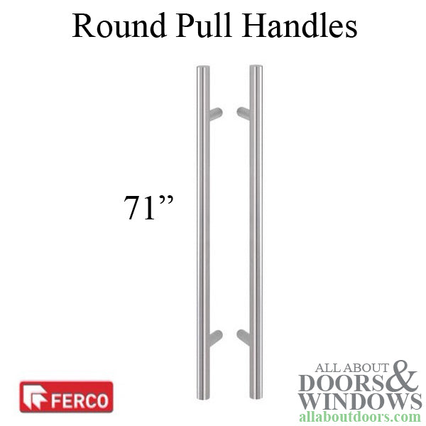 Stainless Steel Straight Pull Bars 1800mm - Stainless Steel Straight Pull Bars 1800mm