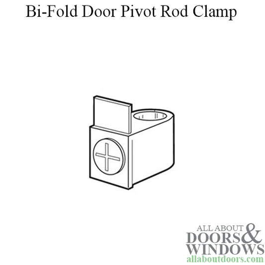 Slimfold Clamp, Pivot rod, Metal Bi-fold door - New Style