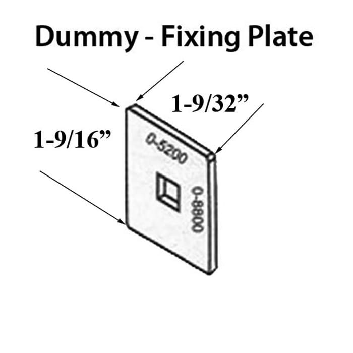 Fixing Plate - Convert Passive to Dummy - Fixing Plate - Convert Passive to Dummy