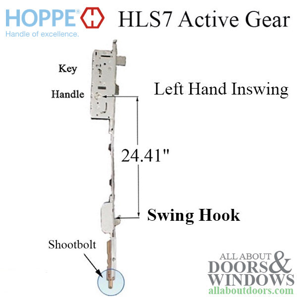 Hoppe HLS7 Swinghook - Shootbolt Active Gear, 45/92,  Hook @ 24.41