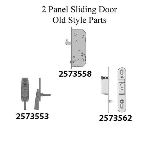 Latch Receiver, Andersen 2 Panel, REACHOUT LOCK - DISCONTINUED - Latch Receiver, Andersen 2 Panel, REACHOUT LOCK - DISCONTINUED