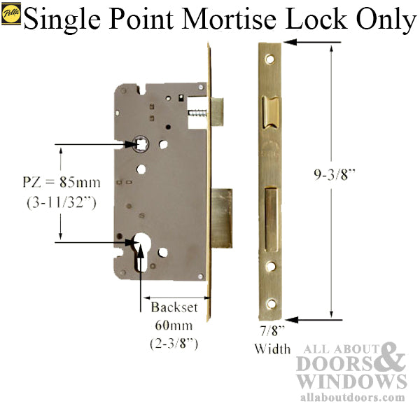 Pella Single Point Mortise Lock 60/85 Replacement - Pella Single Point Mortise Lock 60/85 Replacement