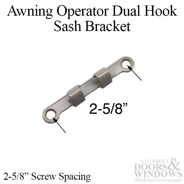 Sash Hook Bracket for Dual Arm Awning Operator, Truth 20008 - Sash Hook Bracket for Dual Arm Awning Operator, Truth 20008