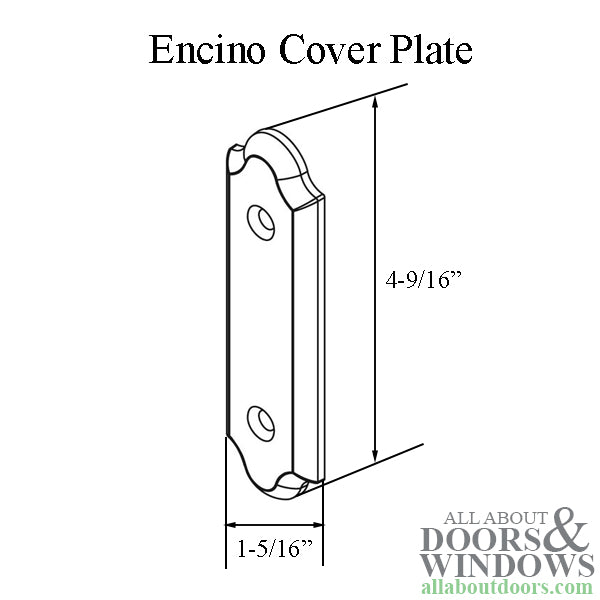 Andersen Gliding Door Cover Plate, Encino Style - Distressed Bronze - Andersen Gliding Door Cover Plate, Encino Style - Distressed Bronze