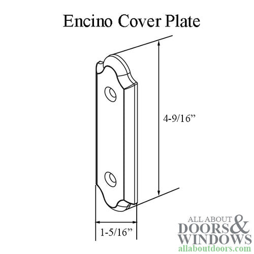 Andersen Gliding Door Cover Plate, Encino Style - Distressed Bronze - Andersen Gliding Door Cover Plate, Encino Style - Distressed Bronze