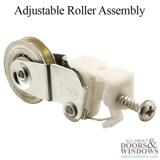 Adjustable Roller Assembly with 1 Inch Steel Wheel for Sliding Screen Door