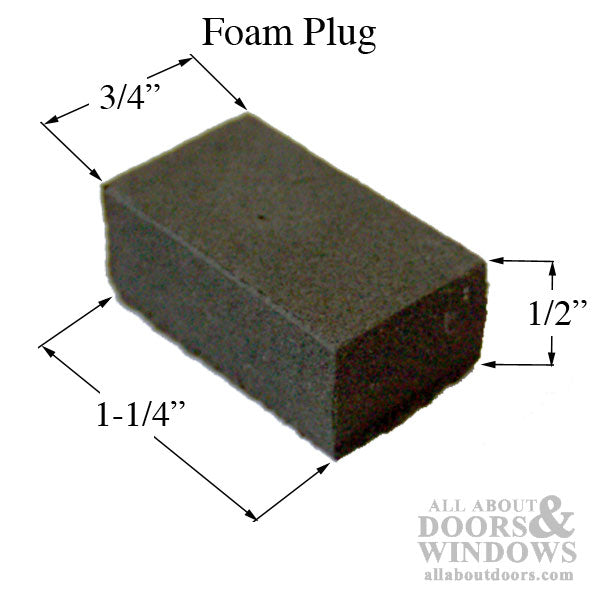 Foam Balance Plug, 1/2 x 3/4 x 1-1/4 - Foam Balance Plug, 1/2 x 3/4 x 1-1/4