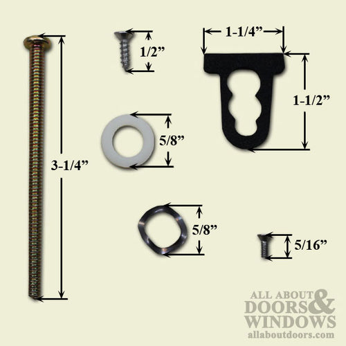 Pella Sliding Door Handle Screw Package 3-1/4 Inch 5/16 Inch Machine Screws - Pella Sliding Door Handle Screw Package 3-1/4 Inch 5/16 Inch Machine Screws