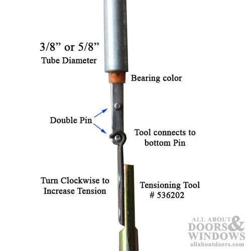 Double Hook Sash Tensioning Spiral Balance for Tilting Windows - Double Hook Sash Tensioning Spiral Balance for Tilting Windows