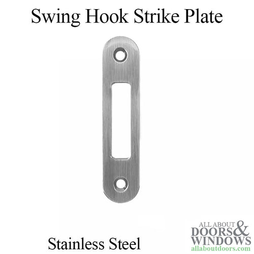 Hoppe Strike Plate for Swing Hook Stainless Steel - Hoppe Strike Plate for Swing Hook Stainless Steel