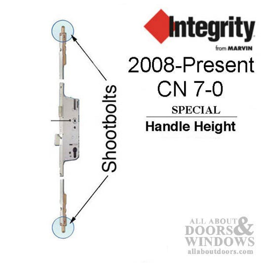 Integrity Active 45/92 Multipoint Lock, CN 7-0, Shootbolt - Stainless Steel