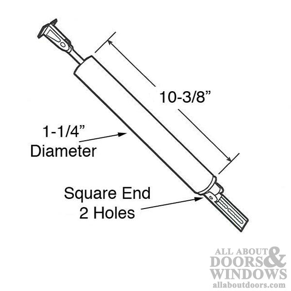 Closer, Storm Door 1-1/4 x 10-3/8 - Standard Duty - Choose Color - Closer, Storm Door 1-1/4 x 10-3/8 - Standard Duty - Choose Color