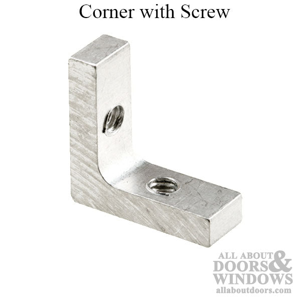 Shower Door Frame Corners With Screws 7/8