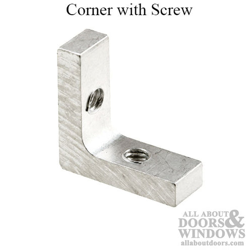 Shower Door Frame Corners With Screws 7/8