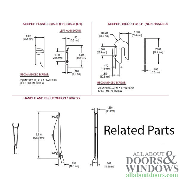 Truth Encore multipoint lock drive assembly. - Truth Encore multipoint lock drive assembly.