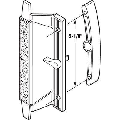 Handle Set for Malta and Howard Sliding Patio Doors 5-1/8