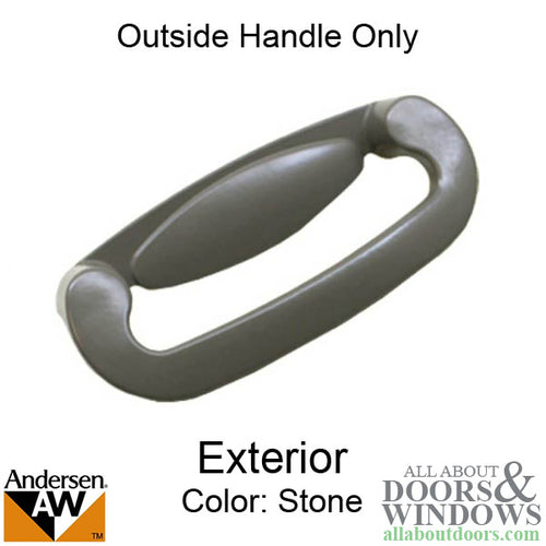 Andersen Perma-Shield Gliding Door  - Handle - Tribeca - Exterior - Stone - Andersen Perma-Shield Gliding Door  - Handle - Tribeca - Exterior - Stone