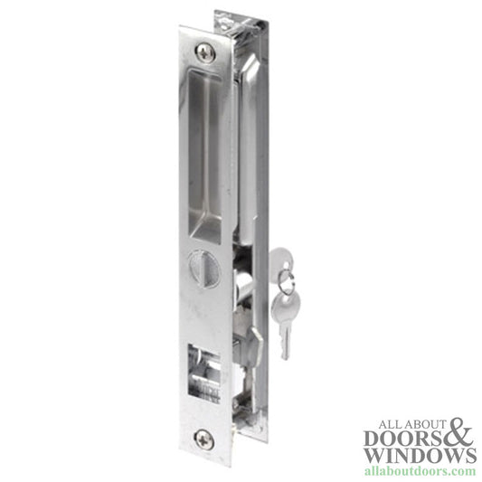 Keller Keyed Handle Set Flush Type with Hook Chrome Finish
