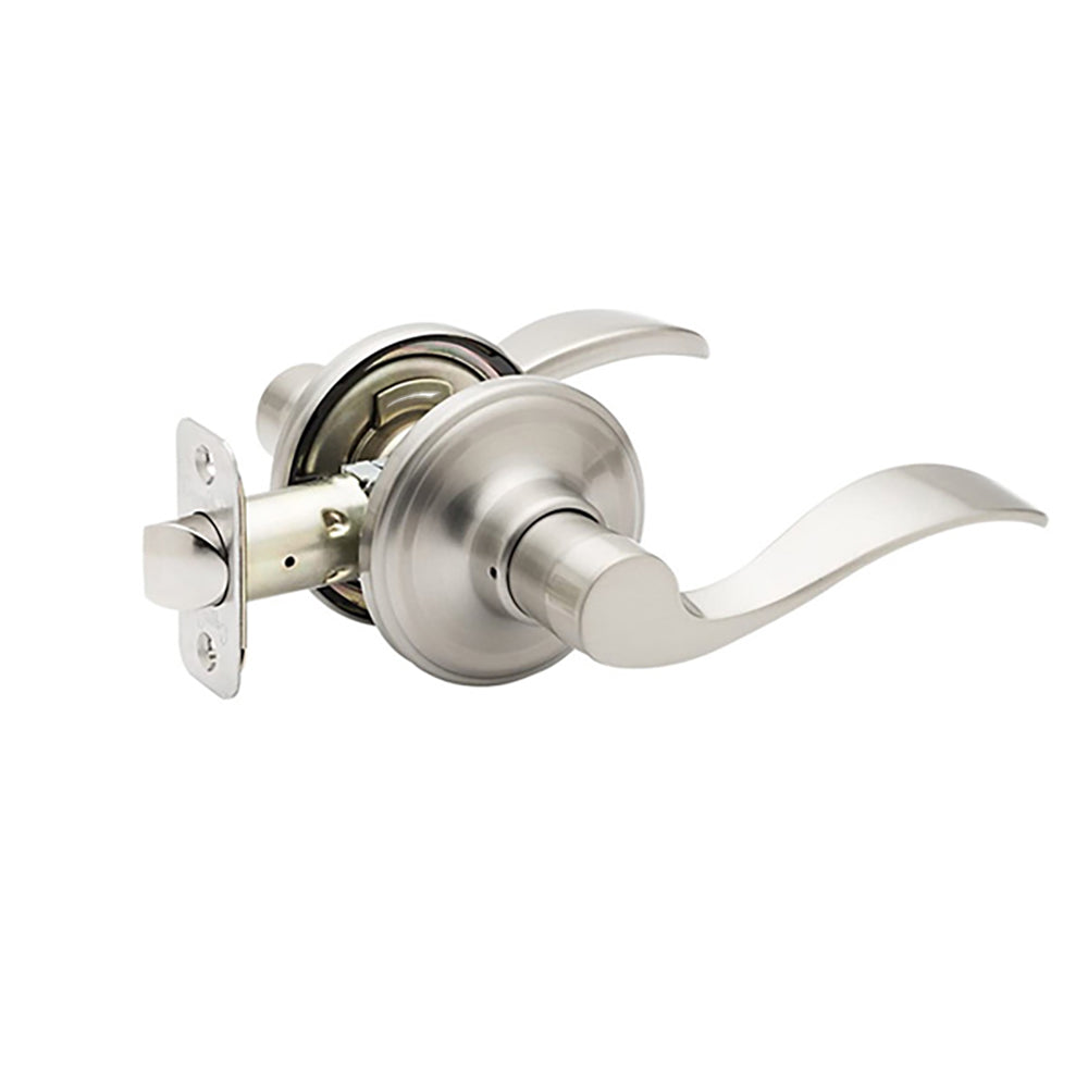 Colonial Passage Door Lever Set with Waverlie Lever and Round Rose - Colonial Passage Door Lever Set with Waverlie Lever and Round Rose