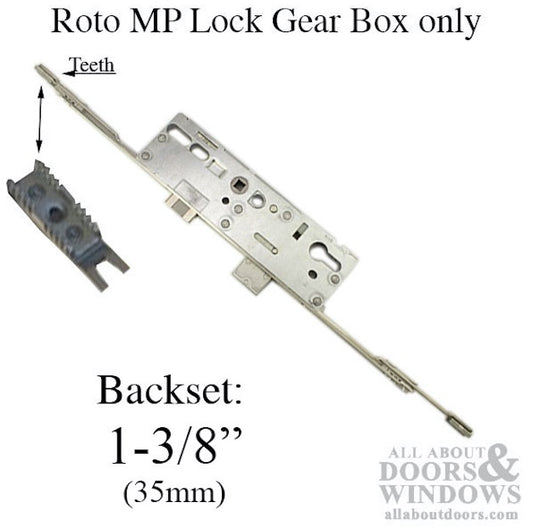 Roto Multipoint Lock Gear Box Only, Current Style, 35/92 mm Backset