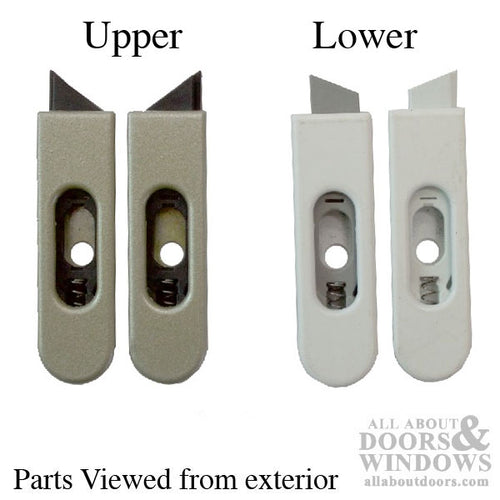Pro Shield Tilt Latch for Upper  Sash  Black 45° Nose LH - Pro Shield Tilt Latch for Upper  Sash  Black 45° Nose LH
