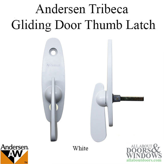 Thumb Latch, Andersen Tribeca Reachout  New Style - White