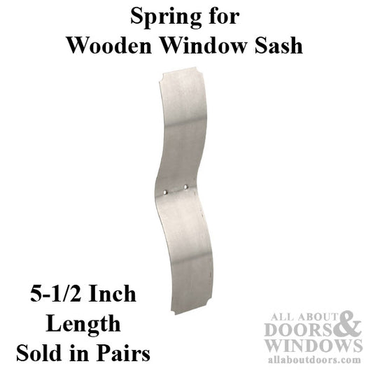 Spring Quickie Wood Window Sash - Wood Sash Hardware, Steel - Chrome