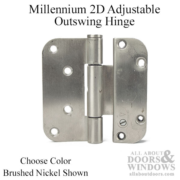 Adjustable Hinge Millennium 2D 4 x 4 Set (V) NRP Outswing - Adjustable Hinge Millennium 2D 4 x 4 Set (V) NRP Outswing