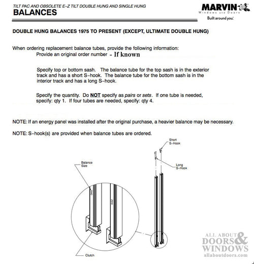 Tilt Pac and E-Z Tilt Double Hung Balance, Blue Clutch - Tilt Pac and E-Z Tilt Double Hung Balance, Blue Clutch