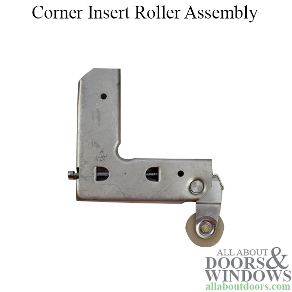 Corner Insert Roller Assembly with 1 Inch Nylon Wheel for Sliding Screen Door - Corner Insert Roller Assembly with 1 Inch Nylon Wheel for Sliding Screen Door