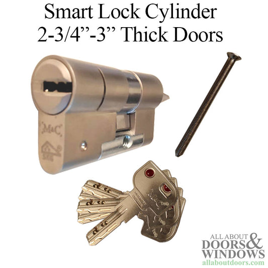 Profile Cylinder for Smart Lock - 2-3/4"-3" Thick Doors