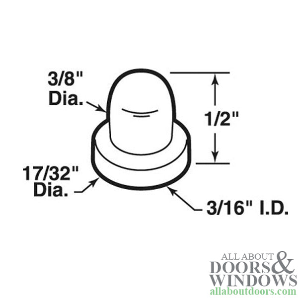 Pin Cap / Guide, 3/16 I.D., Nylon Replacement - Each - Pin Cap / Guide, 3/16 I.D., Nylon Replacement - Each