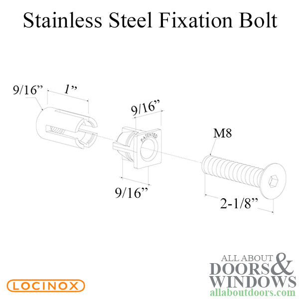 Stainless Steel Fixation Bolt with High Pulling Resistance - Stainless Steel Fixation Bolt with High Pulling Resistance