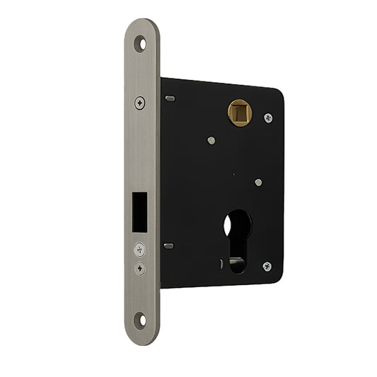 Mortise Lock With 2 Inch Hub For Sliding Doors Satin Chrome Mortise Lock