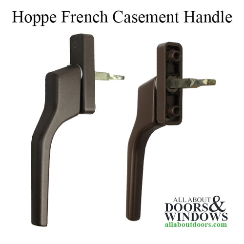 HOPPE French Casement Handle - 44mm Shaft, Metallic Brown Matte Finish - HOPPE French Casement Handle - 44mm Shaft, Metallic Brown Matte Finish