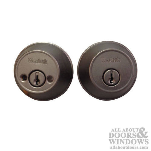 Weslock Deadbolt - 372-2 Double Cylinder - Weathered Pewter - Weslock Deadbolt - 372-2 Double Cylinder - Weathered Pewter