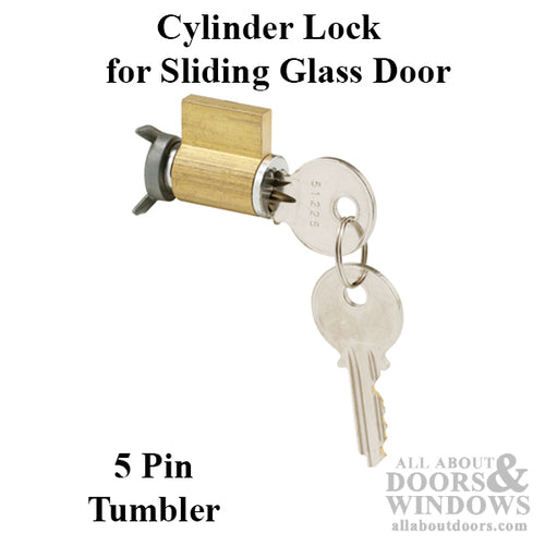 5 Pin Key Cylinder Lock for Sliding Patio Doors - 5 Pin Key Cylinder Lock for Sliding Patio Doors