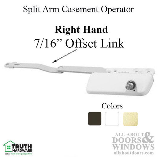 Truth Ellipse split arm Dyad operator, 7/16" offset Link, Right Hand