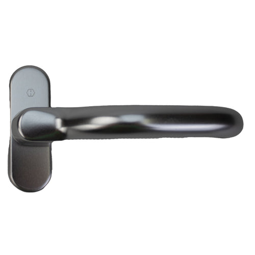 Hoppe Balcony Handle Set, Aluminum - Silver - Hoppe Balcony Handle Set, Aluminum - Silver