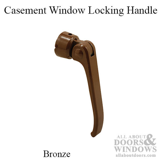 Casement Window Locking Handle, 7/16  Diameter - Bronze