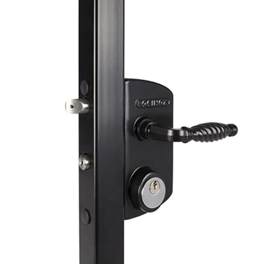 Locinox Surface-Mounted Mortise Cylinder Lock for Gates 2" - 2-3/8" - Choose Color & Cylinder
