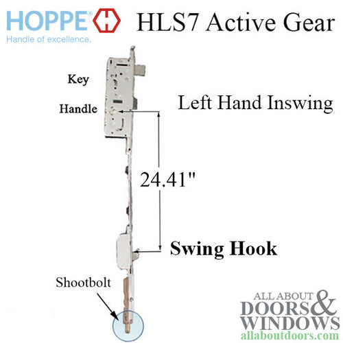 Hoppe HLS7 Swinghook - Shootbolt Active Gear, 45/92,  Hook @ 24.41