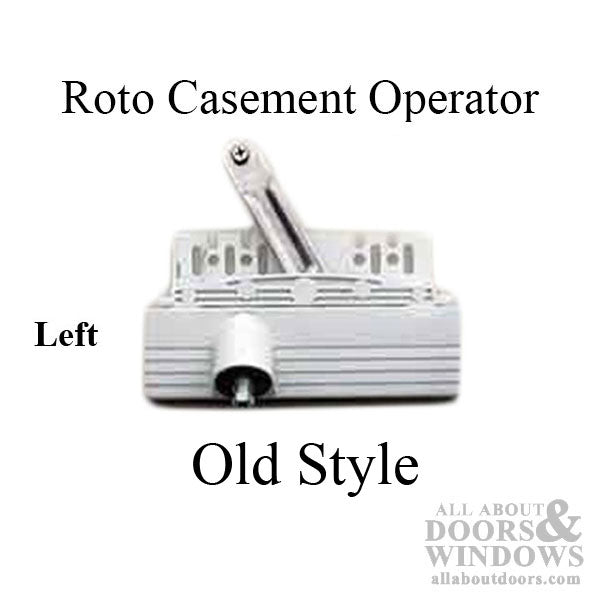 Discontinued Roto Casement Operator - Gold  Hex Spline, LH - White - Discontinued Roto Casement Operator - Gold  Hex Spline, LH - White