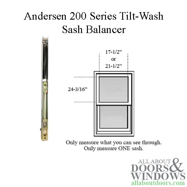 Andersen 200 Series Tilt-Wash Double Hung Sash Balancer - M749 - Andersen 200 Series Tilt-Wash Double Hung Sash Balancer - M749