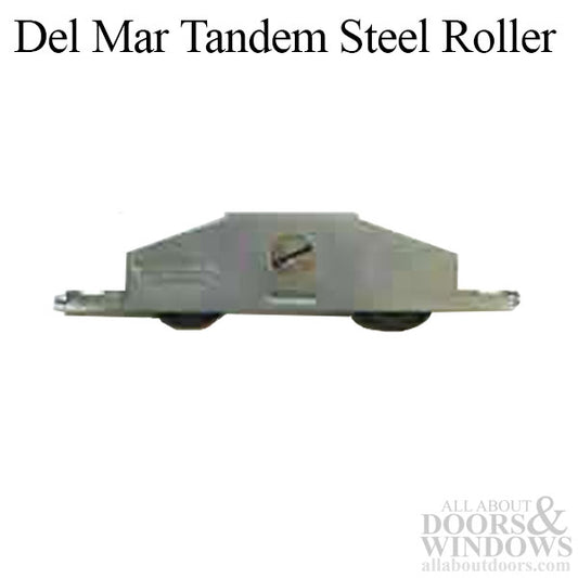 Roller Assembly for Sliding Patio Door 1.25 Inch Steel Wheel Diameter Dual Wheel Roller