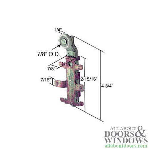 Cox Non-Handed Bypass Closet Door Rollers - Cox Non-Handed Bypass Closet Door Rollers
