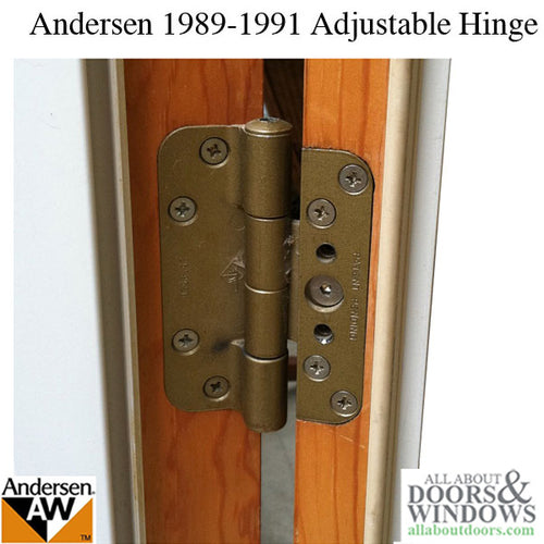 Andersen 1989-1991 Patio Door Hinge - Gold tone  SEE NOTES - Andersen 1989-1991 Patio Door Hinge - Gold tone  SEE NOTES