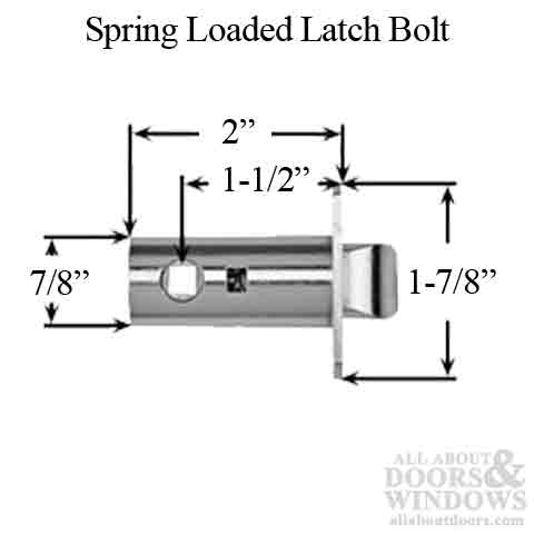 Replacement Spring Latch Bolt for Wartian ML-30 Handle Set - Replacement Spring Latch Bolt for Wartian ML-30 Handle Set
