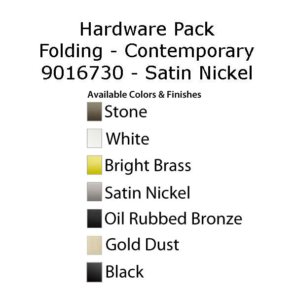 Andersen Casement Window - 200/400 Series - Hardware Pack - Folding Contemporary - Satin Nickel - Andersen Casement Window - 200/400 Series - Hardware Pack - Folding Contemporary - Satin Nickel