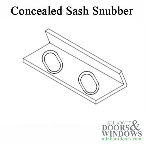 Concealed Sash Snubber for wood sash awning and casement window - Concealed Sash Snubber for wood sash awning and casement window